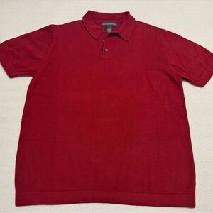 Banana Republic Men's Classic Red Knit Polo